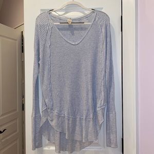 Free People Waffle Knit Shirt